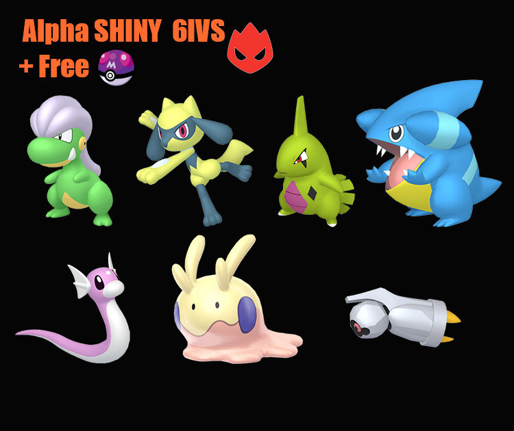 ✨Shiny Alpha 6IV Pseudo-legendary- Level. 25/35/46/39/52/55/60
