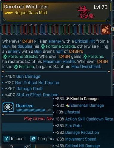 (Rogue Mod- All Skills MAX) Carefree Windrider - LV.70