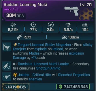 Best Pistol (One-hit kill ）